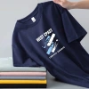 Summer men's short-sleeved T-shirt custom diy round-neck cultural shirt 2024 new style casual trendy brand base shirt printed with logo Application Scenario